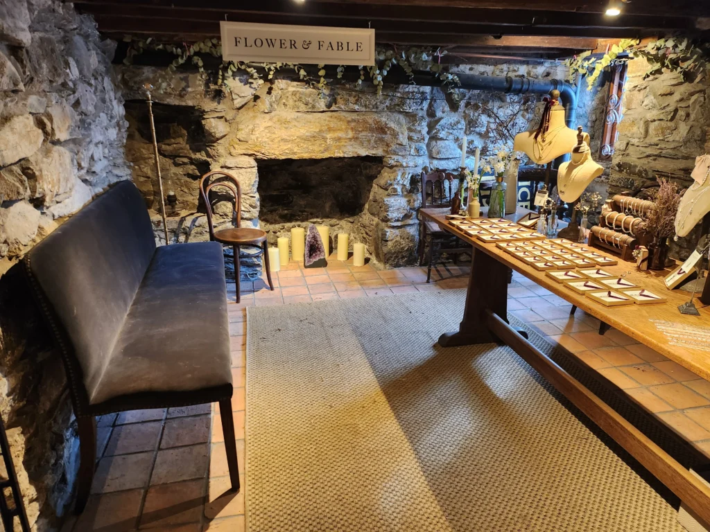 The Gathering Room at Waterloo House, a stone-walled basement space available to hire