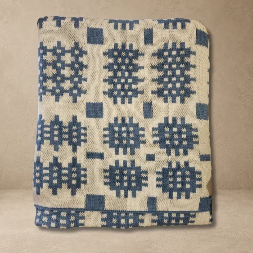 Blanket in BlueWhite