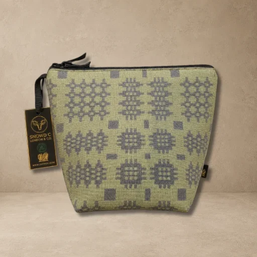 Wash Bag in Sage GreenGrey